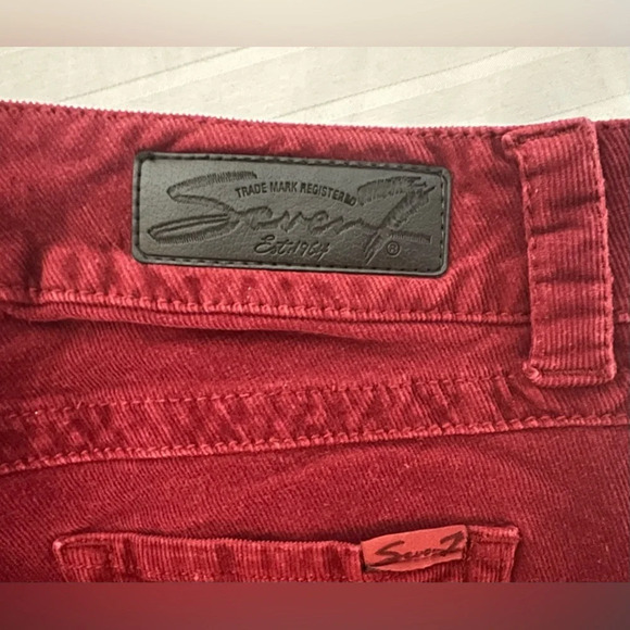Seven 7 corduroy skinny pants. Red  Size 4 - Picture 8 of 12